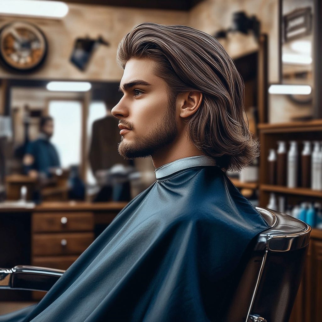 Everest Barbershop Long men's haircut